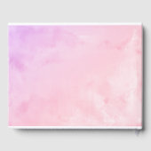 Pastel Kleuren Gown Bloemen Quinceanera Gastenboek (Achterkant)