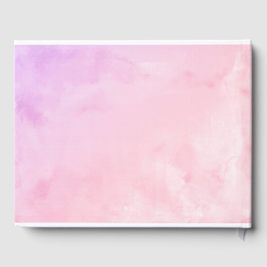 Pastel Kleuren Gown Bloemen Quinceanera Gastenboek (Achterkant)