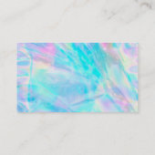 pastel kleuren haarstylist visitekaartje (Achterkant)