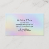 pastel kleuren haarstylist visitekaartje (Achterkant)