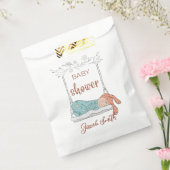 Pastel kleuren hand getekende waterverf stijl bedankzakje (Gezegeld)