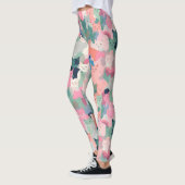 Pastel Kleuren Kat Camouflage Leggings (Links)