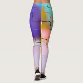 Pastel Kleuren Leggings (Achterkant)