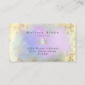 Pastel kleuren Lotus ontwerp Visitekaartje (Achterkant)