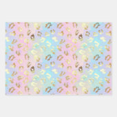 Pastel Kleuren Luipaard Skin Sjaal Inpakpapier Vel (Voorkant 2)