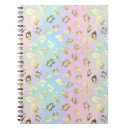 Pastel Kleuren Luipaard Skin Sjaal Notitieboek