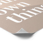 Pastel kleuren minimalistisch modern Motivatie Poster (Hoek)