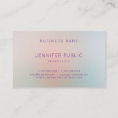Pastel Kleuren Modern Monogram Professioneel Elega Visitekaartje (Achterkant)