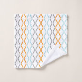 Pastel Kleuren Moderne Geometrische lijnen Bad Handdoek (Wasdoekje)