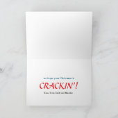 Pastel Kleuren Notenkraker Thema Kerst Kaart (Binnen)