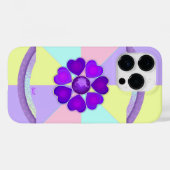 Pastel kleuren & paarse harten kloppen Case-Mate iPhone case (Achterkant (horizontaal))