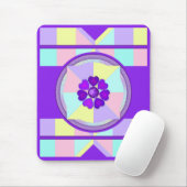 Pastel kleuren & paarse harten kloppen muismat (Met muis)