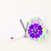 Pastel kleuren & paarse harten kloppen notitieboek (Binnen)