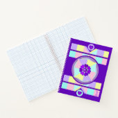 Pastel kleuren & paarse harten kloppen notitieboek (Binnen)