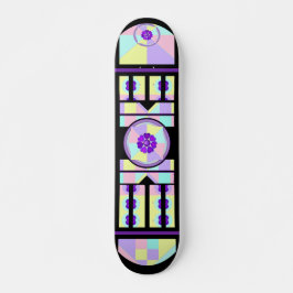 Pastel kleuren & paarse harten kloppen persoonlijk skateboard