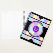 Pastel kleuren & paarse harten kloppen planner (Display)