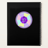 Pastel kleuren & paarse harten kloppen planner (Achterkant)