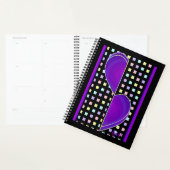 Pastel kleuren & paarse harten kloppen planner (Display)