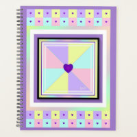 Pastel kleuren & paarse harten kloppen