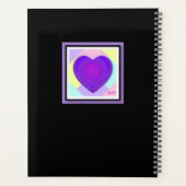 Pastel kleuren & paarse harten kloppen planner (Achterkant)