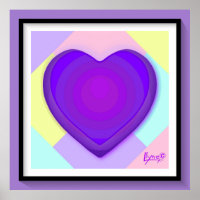 Pastel kleuren & paarse harten kloppen