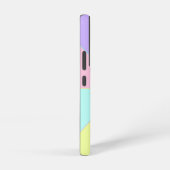 Pastel kleuren & paarse harten kloppen samsung galaxy hoesje (Rechterkant)