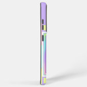 Pastel kleuren & paarse harten kloppen samsung galaxy hoesje (Rechterkant)