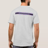 Pastel kleuren & paarse harten kloppen t-shirt (Achterkant)
