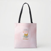 Pastel kleuren Pasen araingement ontwerp Tote Bag (Voorkant)