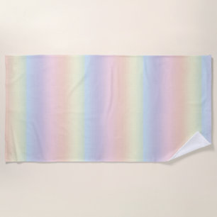 Pastel Kleuren Regenboog Strandlaken