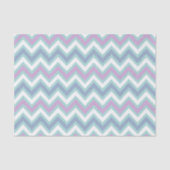 Pastel kleuren Retro Chevron patroon Tissuepapier (Voorkant)
