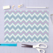 Pastel kleuren Retro Chevron patroon Tissuepapier (Craft)