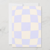 Pastel Kleuren Retro Groovy verjaardag Kaart (Achterkant)