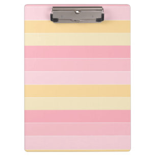 Pastel Kleuren Roze Vanille Geel Wit Trendy Klembord