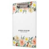 Pastel Kleuren Tuin Bloemen Rand Klembord (Links)