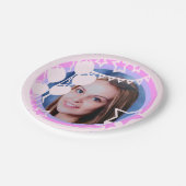 Pastel Kleuren Verjaardagsfeestje Ingelijste Foto Papieren Bordje (Gekanteld)