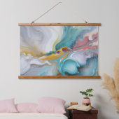 Pastel kleuren vloeiende kunst muur opknoping, hom hangend wandkleed (Slaapkamer)
