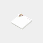 Pastel Kleuren Waterverf Rozen Elegante Sjabloon Post-it® Notes (Schuin)