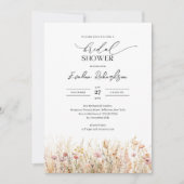 Pastel kleuren waterverf voorjaar wilde bloemen br kaart (Voorkant)