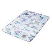 Pastel kleuren zee dieren patroon badmat (Gekanteld)