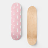 Pastel Kleurenbundel Patroonroze achtergrond Persoonlijk Skateboard (Voorkant)