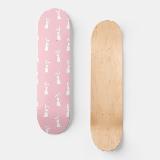 Pastel Kleurenbundel Patroonroze achtergrond Persoonlijk Skateboard (Voorkant)