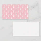 Pastel Kleurenbundel Patroonroze achtergrond Visitekaartje (Voorkant / Achterkant)