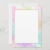 Pastel Kleurmoeder en Baby Baby shower Giraffe Kaart (Achterkant)