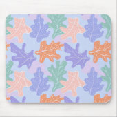 Pastel kleurrijk esdoornblad patroon muismat (Voorkant)
