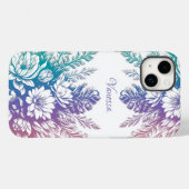  pastel kleurrijk Floral design Case-Mate iPhone Case (Achterkant (horizontaal))