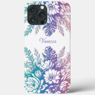  pastel kleurrijk Floral design Case-Mate iPhone Case