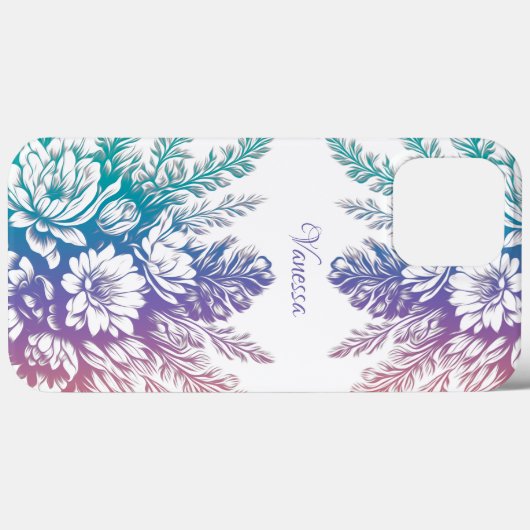  pastel kleurrijk Floral design Case-Mate iPhone Case (Achterkant (horizontaal))