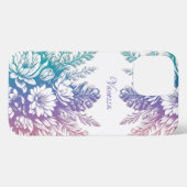  pastel kleurrijk Floral design iPhone Hoesje (Achterkant horizontaal)