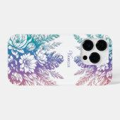  pastel kleurrijk Floral design iPhone Hoesje (Achterkant horizontaal)